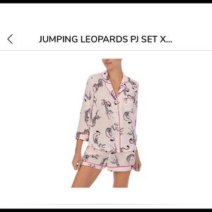 Kate Spade jumping leopards pajamas set